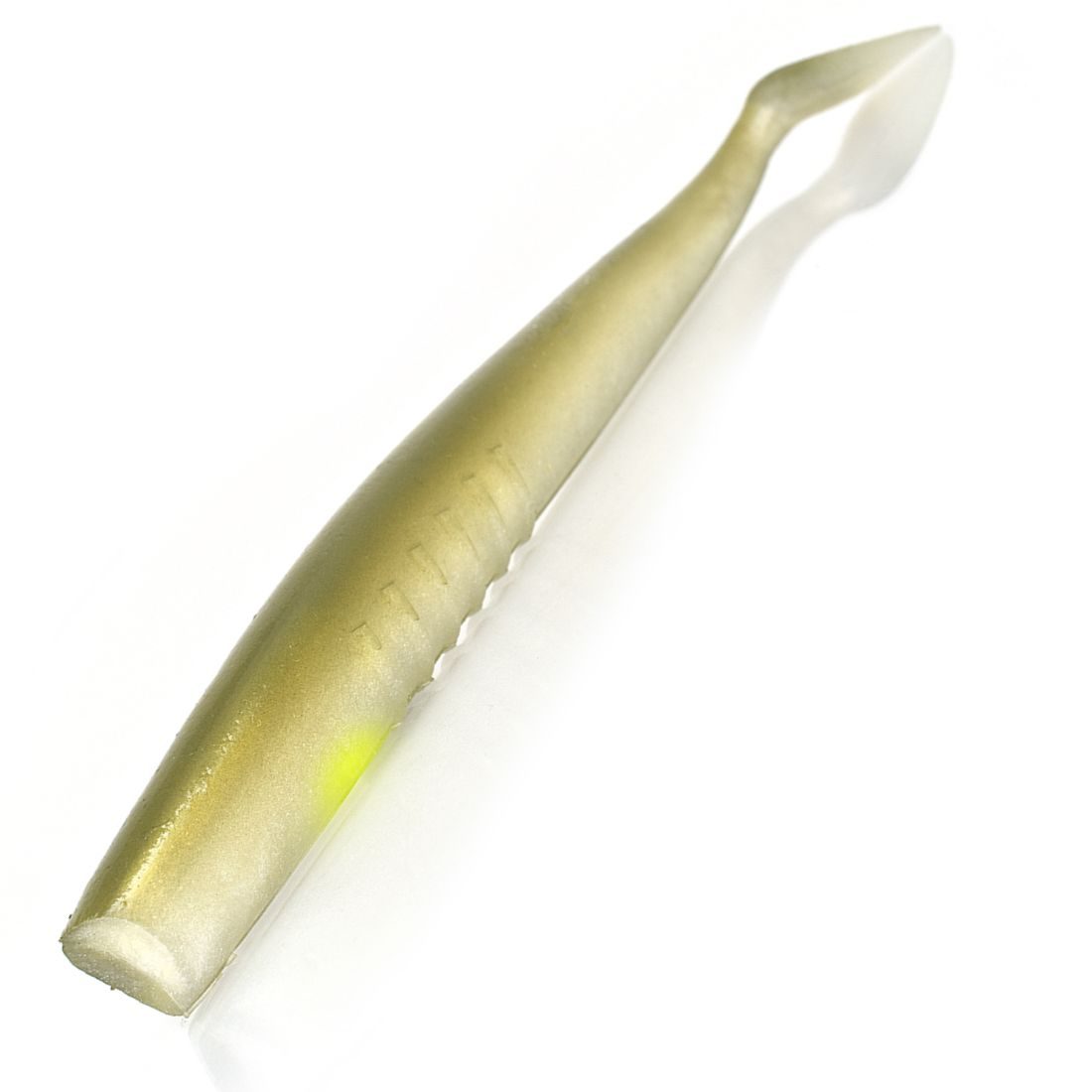 Leurre Souple Madness Bakuree Shad TAIL 6,3CM ORANGE GREEN