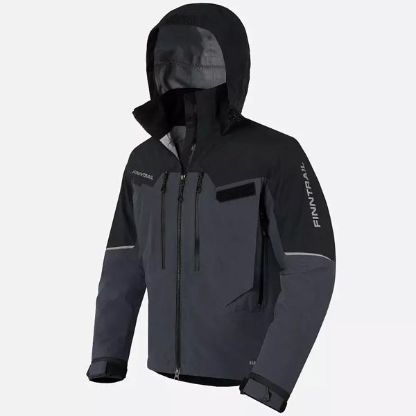 Veste homme finntrail imperméable drycoat - graphite Belgique