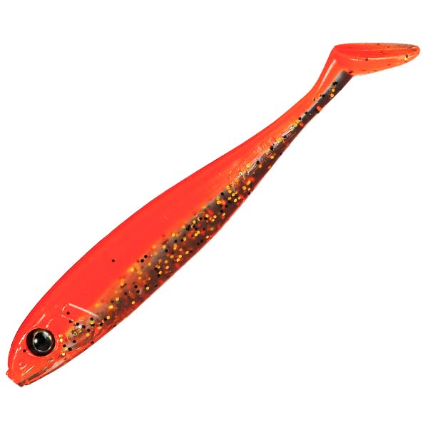 Megabass Super Spindle Worm SW Power Up 4 Pouces - Leurre Souple Chart Gold (6 Pièces)