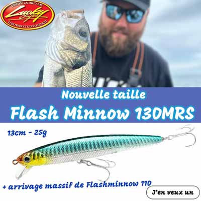 arrivage de lucky craft flash minnow
