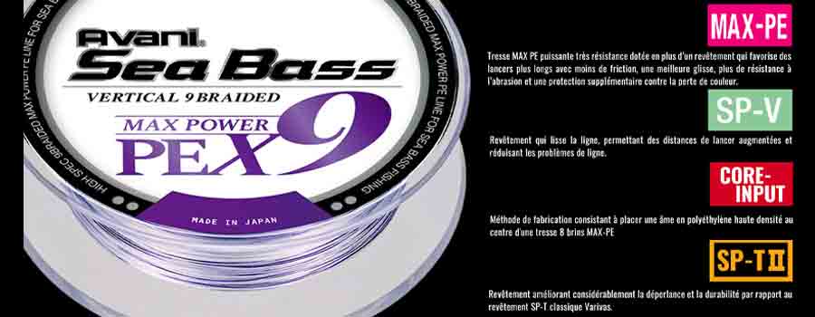 tresse varivas max power x9 technologies de la tresse varivas max power X9